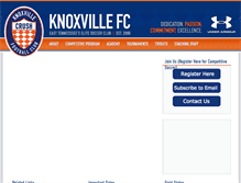 Tablet Screenshot of knoxvillefootballclub.org